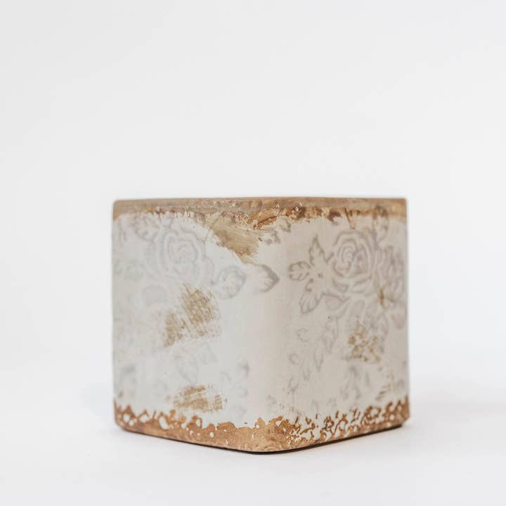 Forpost Trade Inc - Vente Pot - Pot de fleurs carré en céramique