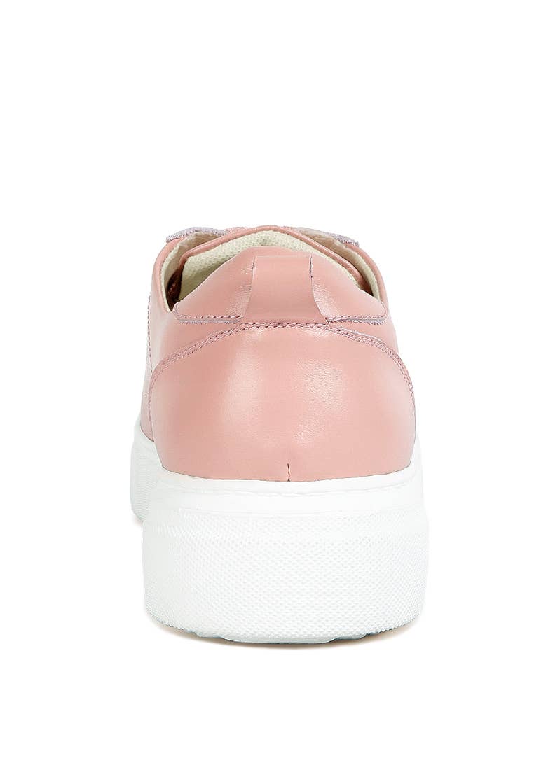 Rag Company - Vente Baskets tendance – femme - Sneakers à lacets en cuir uni Magull9