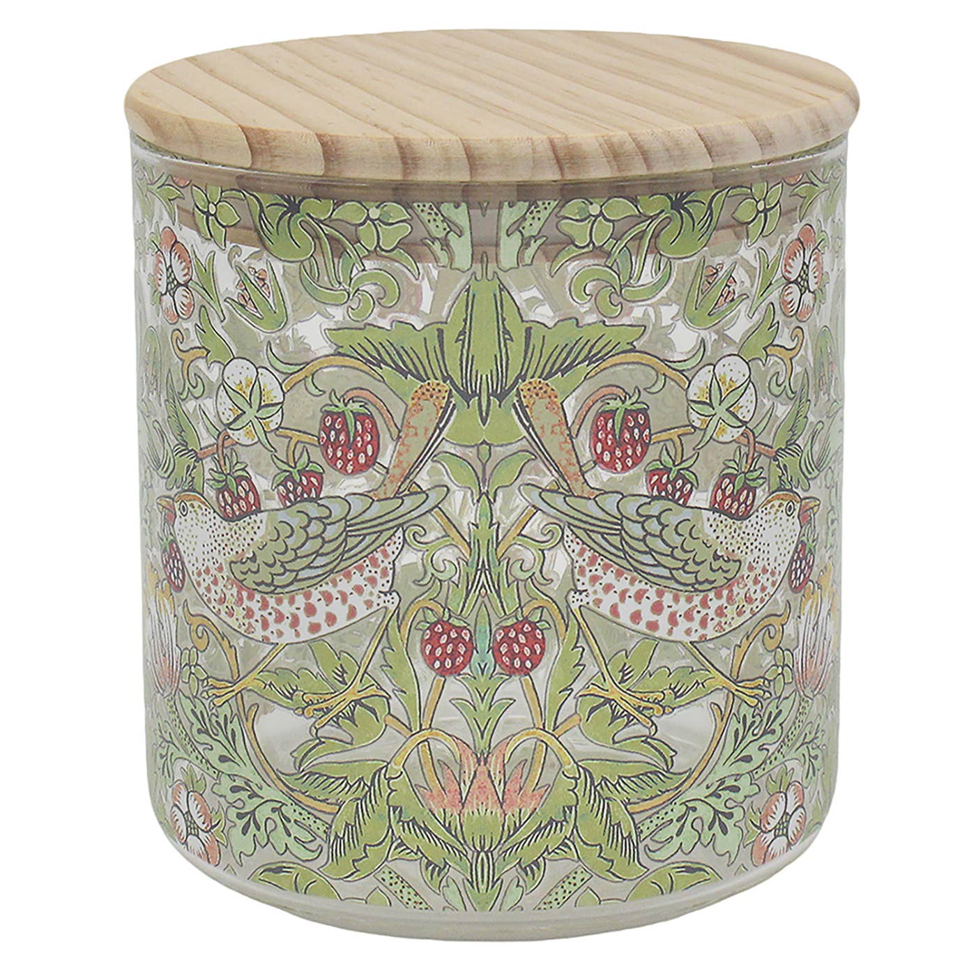 Joe Davies - Wholesale Canister - William Morris Strawberry Thief Glass Canister Small0