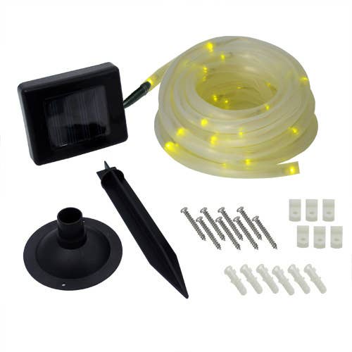 Flipo Group, Ltd. - Wholesale Outdoor/Lawn Light - Yellow 50 LED 16-ft. Solar Rope Lights0