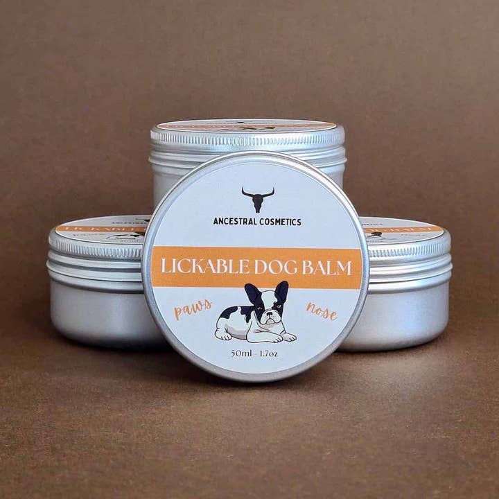 Lickable Dog Balm for wholesale by Ancestral Cosmetics