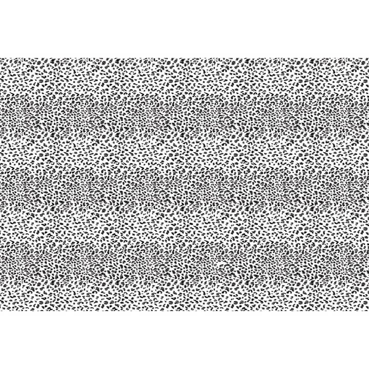 Tempaper & Co ® – wholesale Floor mat – Animal Print Black & White Vinyl Floor Mat, 70" x 102"