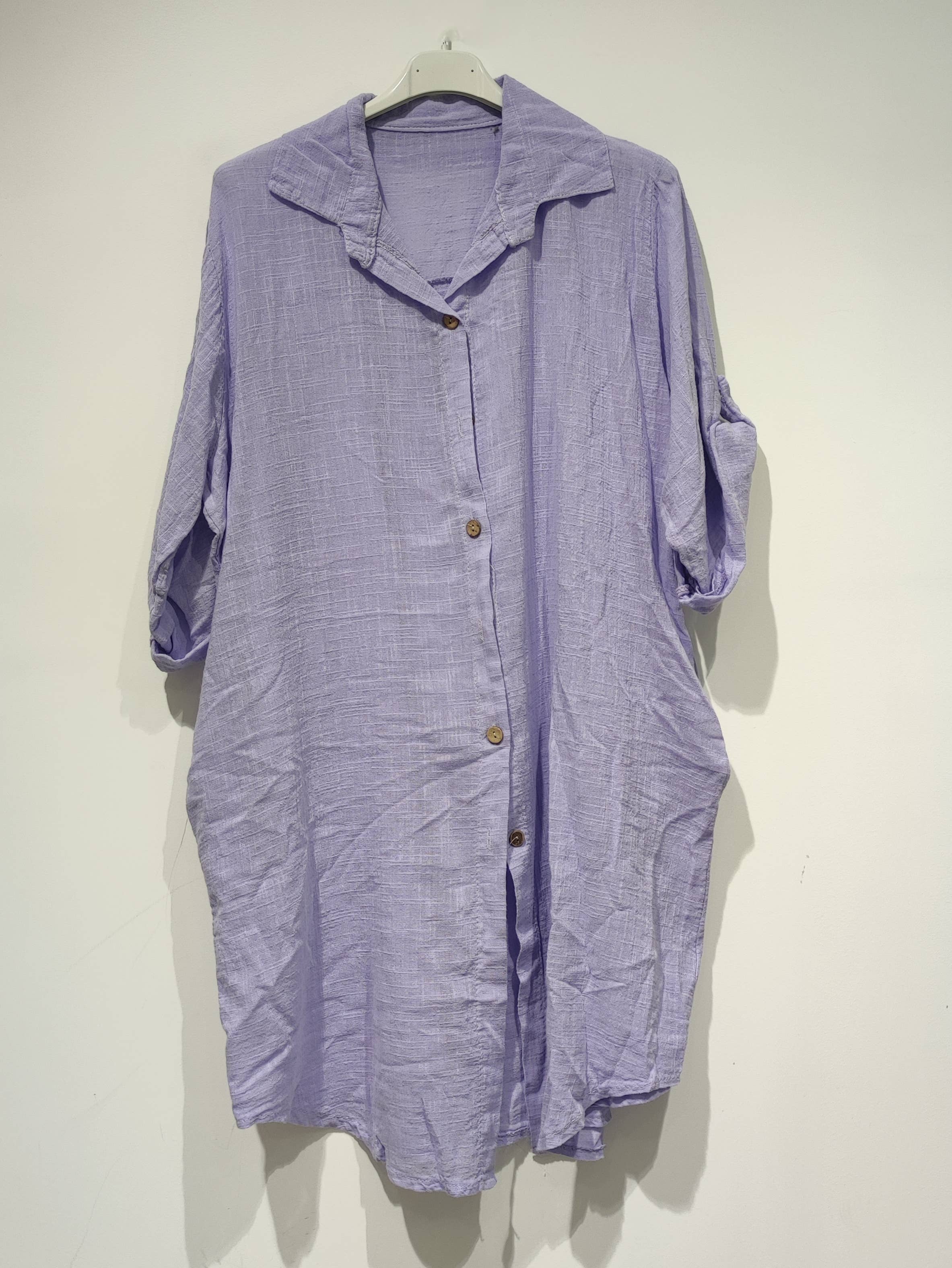 Pomelo paris – Vestido - Mulher por atacado – Lisa Vestido algodão linho - PE2512