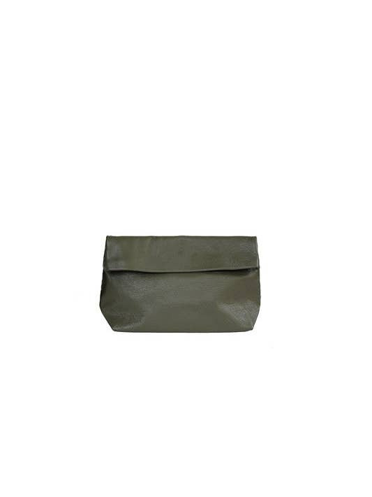Small wallet in Khaki leather for wholesale by Ripauste