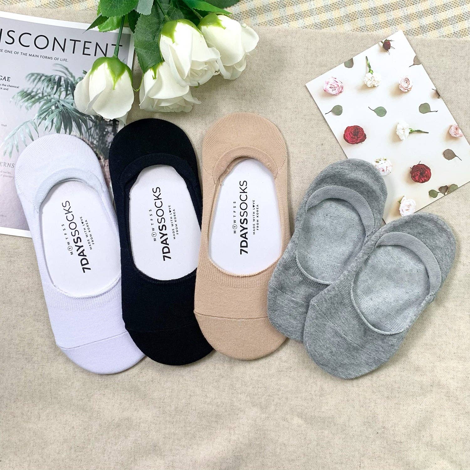 7DAYSSOCKS - Vente Chaussettes – femme - Chaussettes No Show Normal pour femmes6