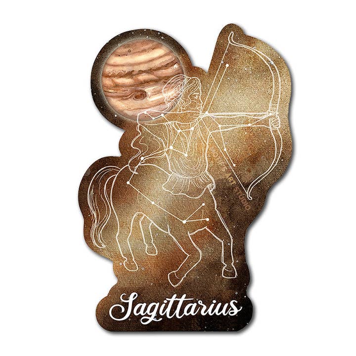 Schütze Astrologie Aufkleber für den Großhandel von Motif's Art Studio