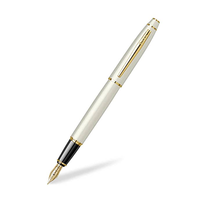 SCRIKSS - Wholesale Pen - M SCRIKSS NOBLE 35 WHITE MOTHER-OF-PEARL AND GOLD FOUNTAIN PEN2
