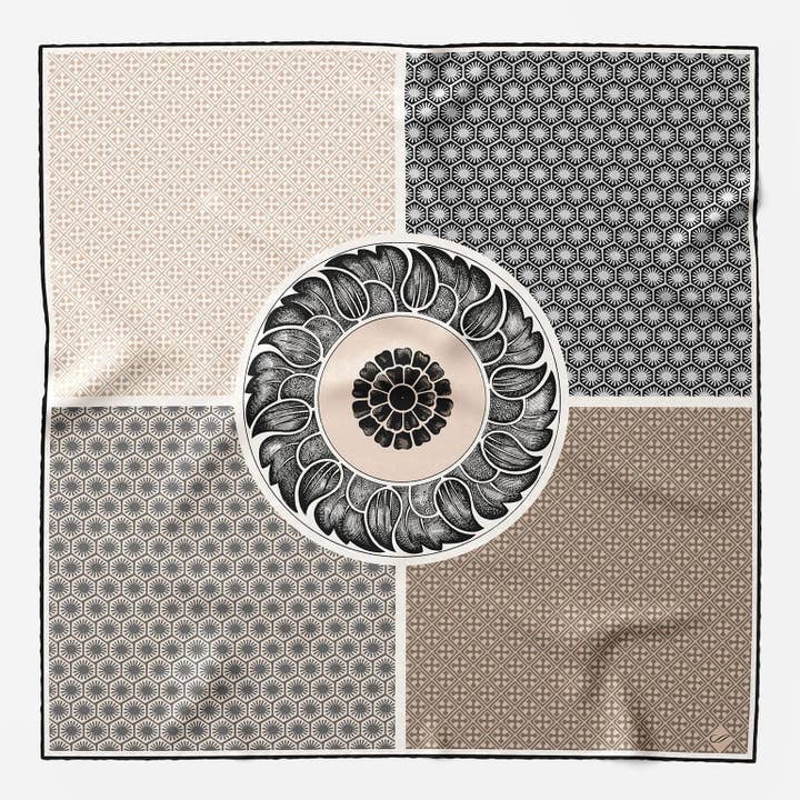 Feroni - Sidenhalsduk - Kolgrå för wholesale av Elizabetta Made in Italy USA