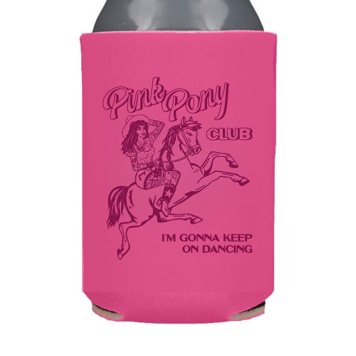 Pink Pony Club Koozie für den Großhandel von Golden Gems