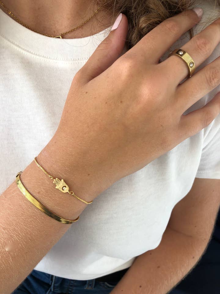 hamsa handconnector armband voor wholesale door bubs & sass