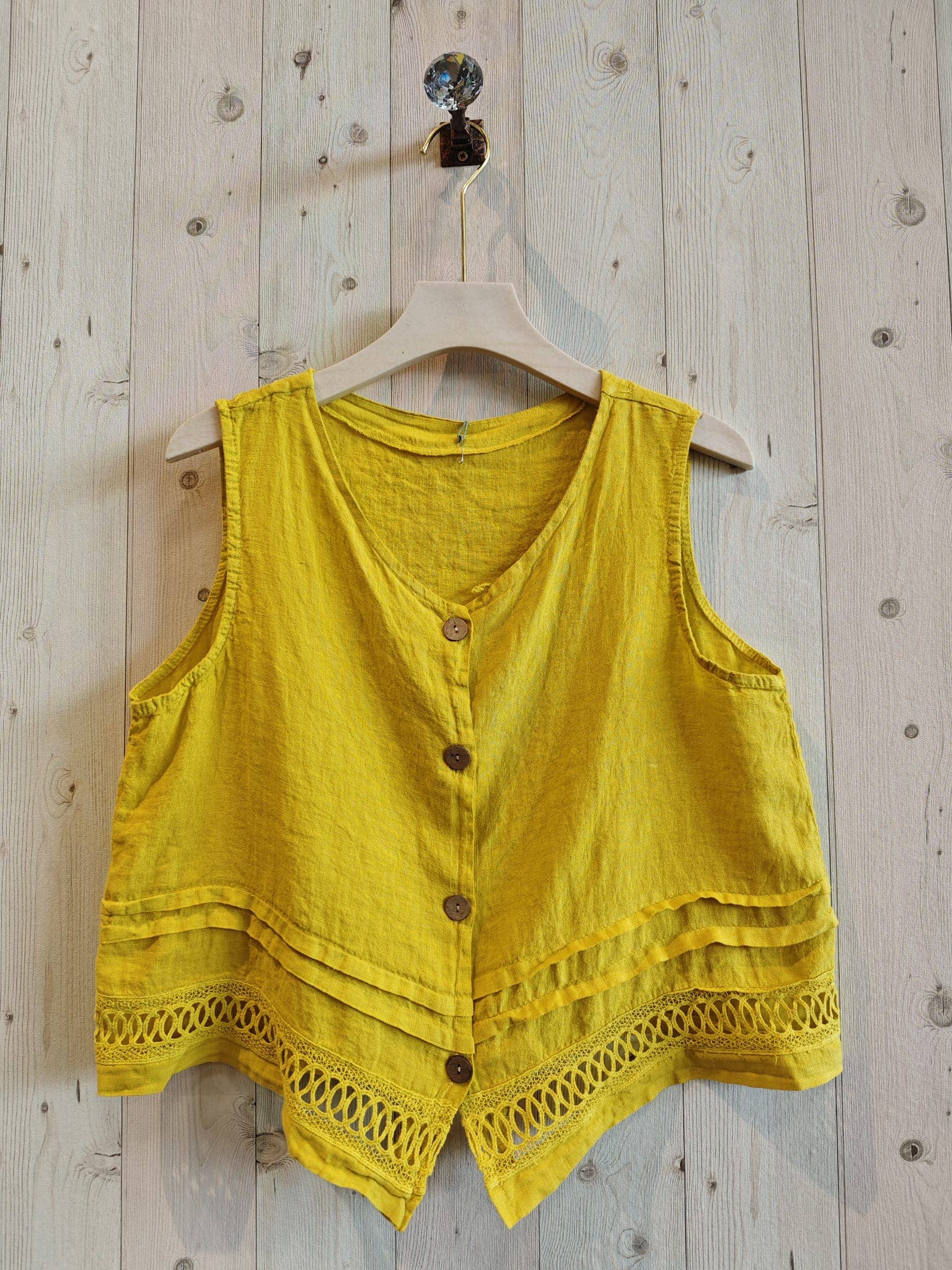 Linen & More – Colete - Mulher por atacado – REF 18098 COLETE LINHO 100%6