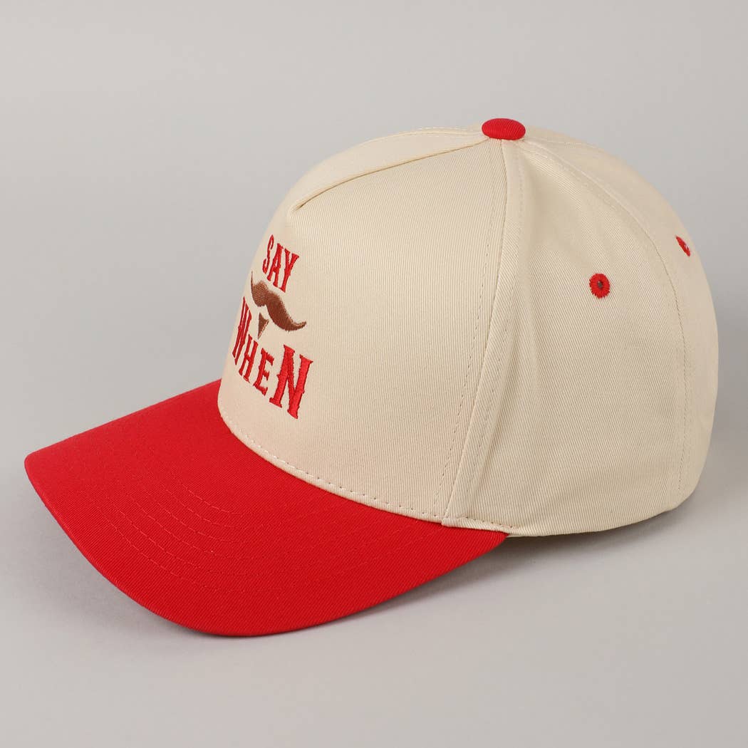 Fashion City - Wholesale Trucker Hat - Unisex - Say When  Mustache Tombstone Two-Tone Trucker Hat20