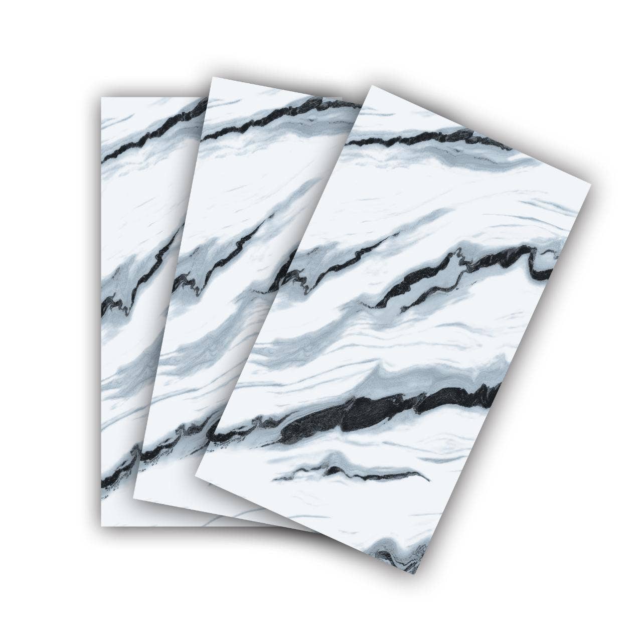 J&V TEXTILES - Wholesale Wall Accent - 6 Pack of Marble Peel and Stick Backsplash Waterproof Washroom Wall Panels - 11.8"x23.6"7