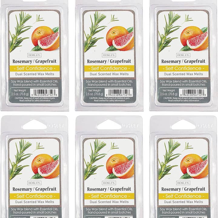 Hosley® 2.5oz Dual Wax Cube - Rosemary - Grapefruit for wholesale by Hosley