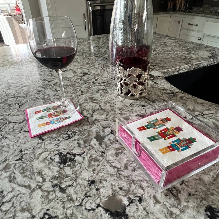 Porta-guardanapos de Acrílico Transparente para Cocktails/Bebidas por atacado de CJ Gift Goddess