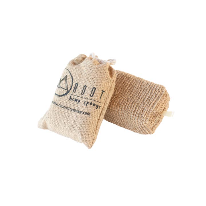 Root Natural – wholesale Bath pouf/sponge – Natural Hemp Sponge