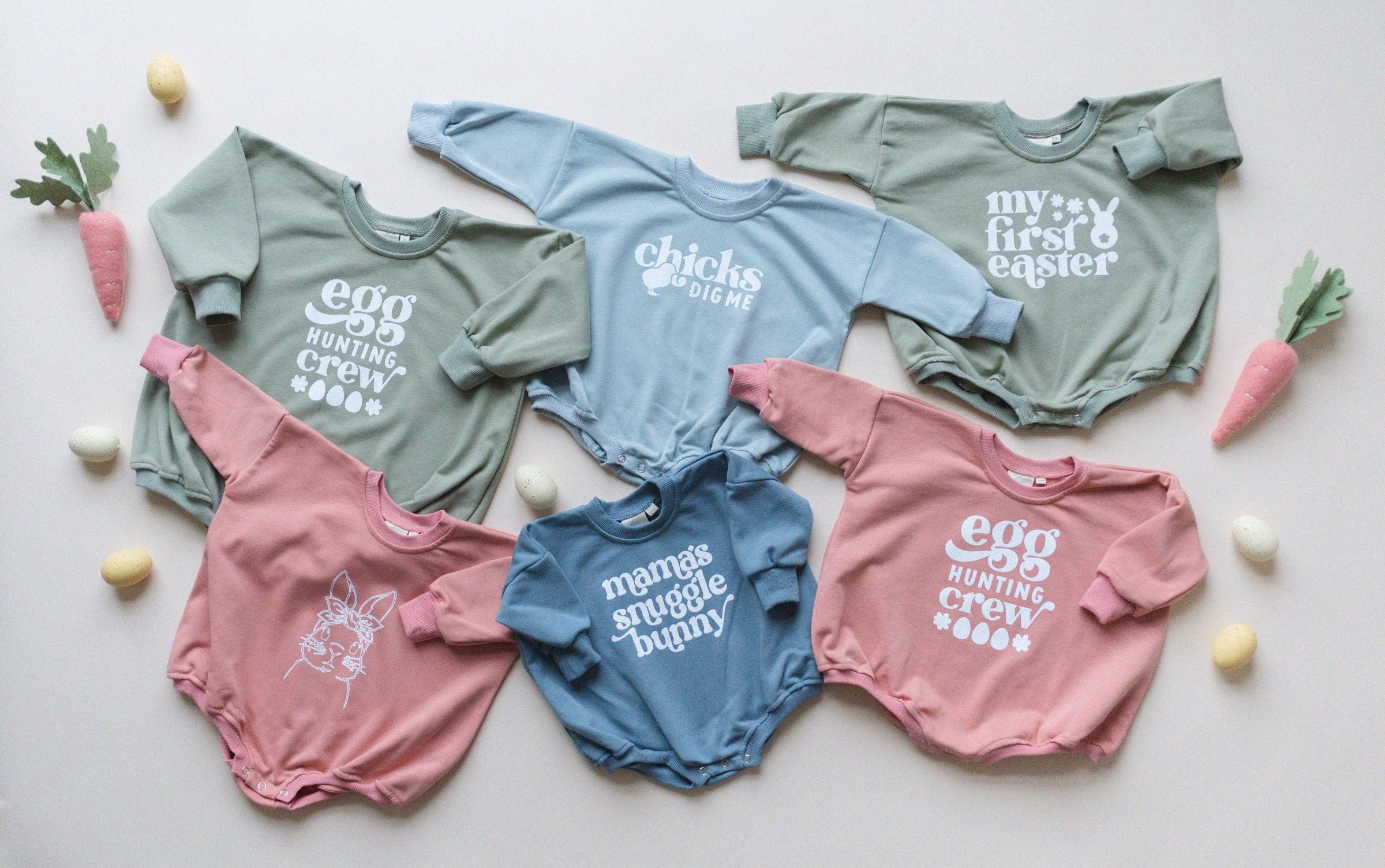 Little Joy Co. - Wholesale Jumpsuit - Baby - Chicks Dig Me Oversized Sweatshirt Romper5