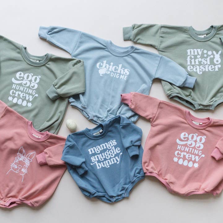 Little Joy Co. - Wholesale Jumpsuit - Baby - Chicks Dig Me Oversized Sweatshirt Romper5