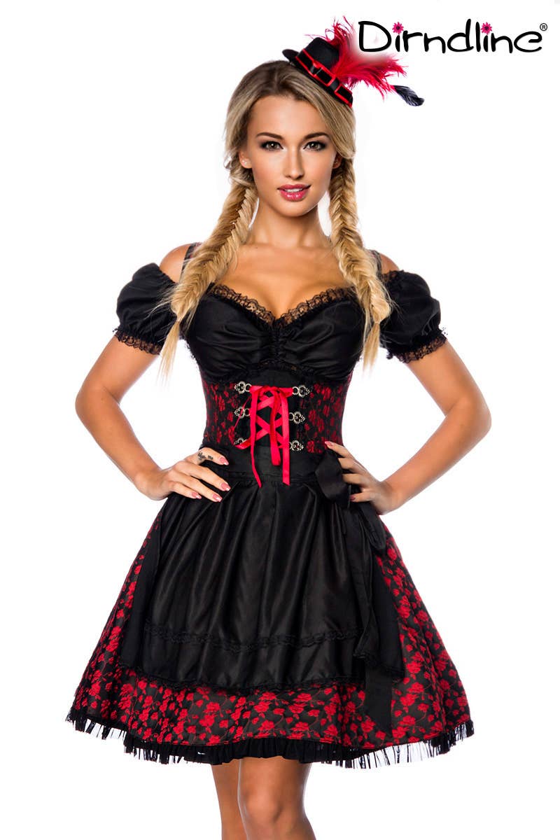 atixo GmbH - Vente Déguisement – femme - Dirndl premium avec blouse et tablier (7000)10