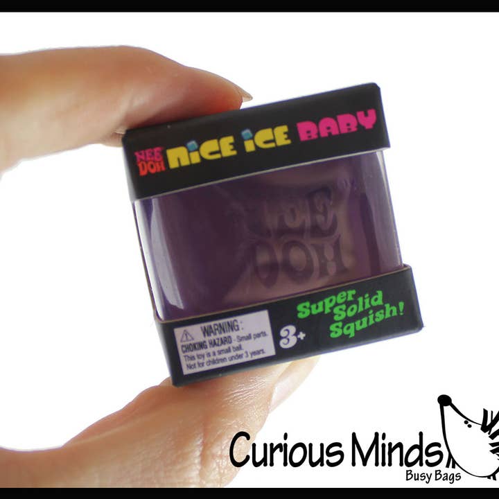 Curious Minds Toys - Wholesale Fidget Toy - Kids - 1 NeeDoh Teenie Nice Ice Cube Baby Ice Sugar Ball - Thick Gl1