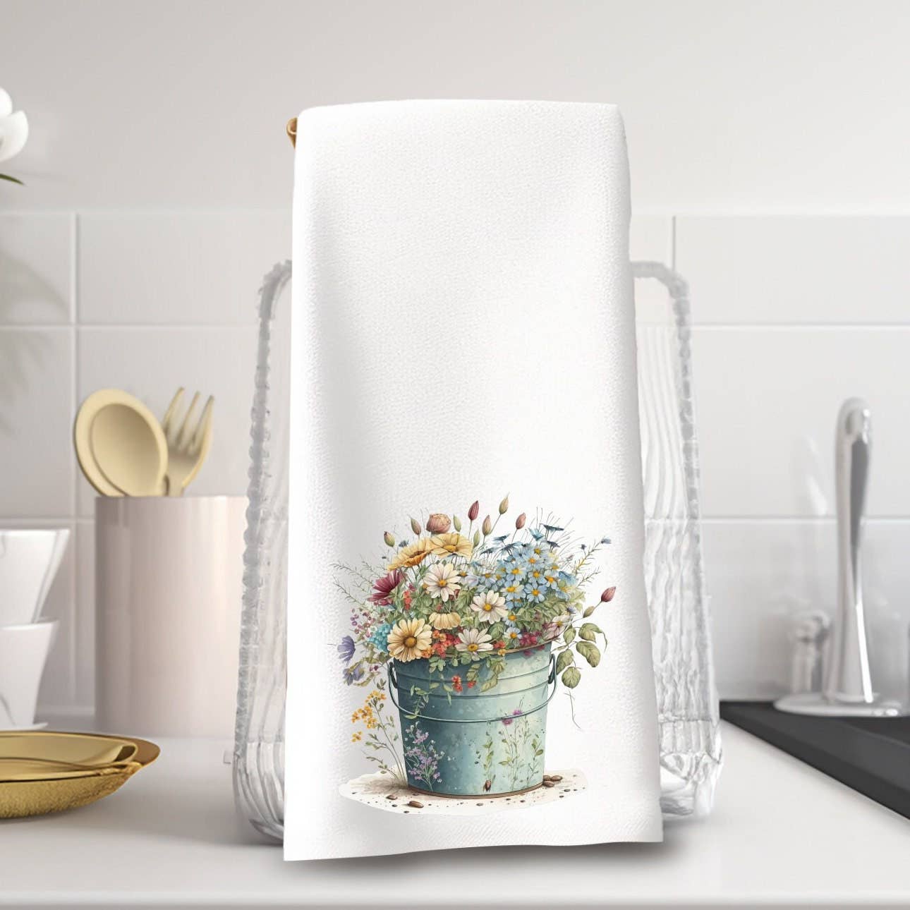 Fernville Creations - Wholesale Hand Towel - Floral Hand Towel for Bathroom & Kitchen Decor3