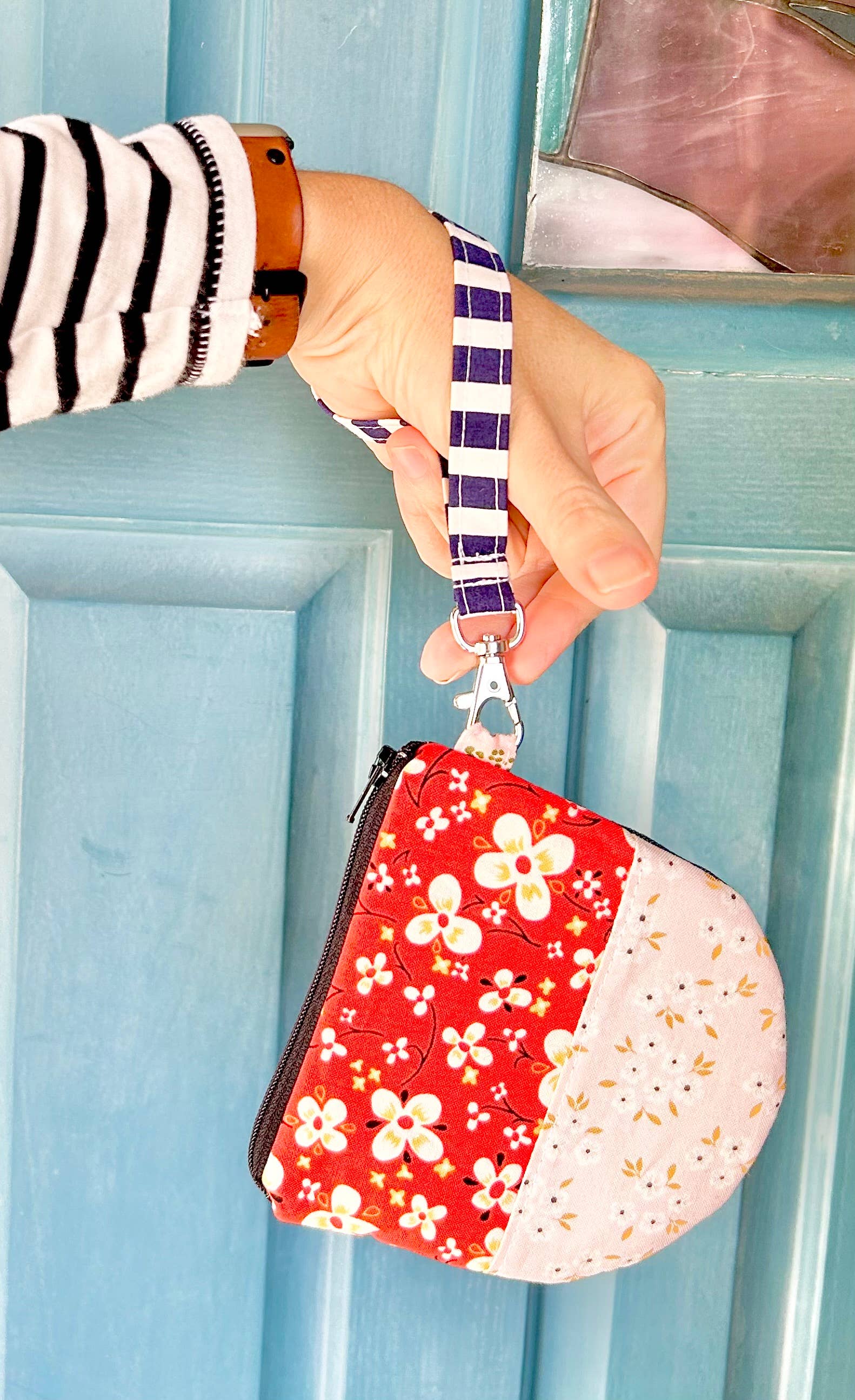 edeenut - Wholesale Coin Purse - Women's - Eco fabric scrap Mix. ROUND ZIPPER BAG Coin Purse Wallet6