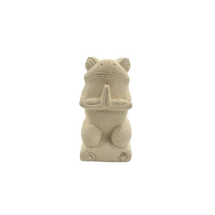 Earths Elements Wholesale - Wholesale Decorative Figurine - Statue - Praying Frog, Small