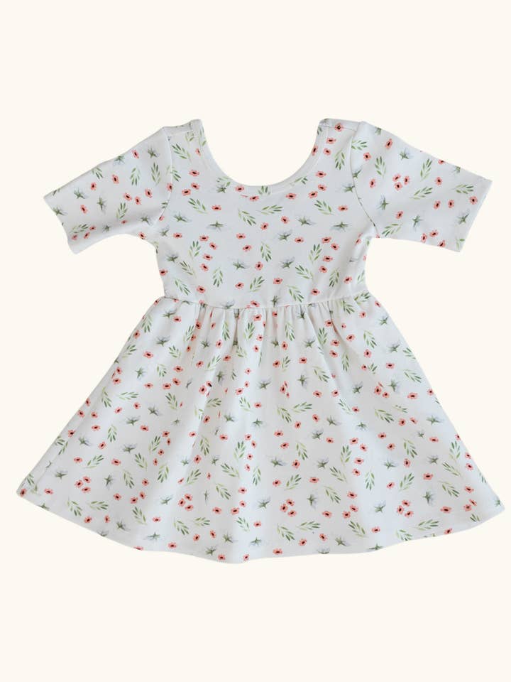 Loocsy LLC - Wholesale Dress - Kids - Sweet Pea Floral Scoop Neck Dress