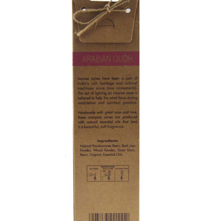 R. Expo/Song of India - Wholesale Incense - Organic Goodness Incense Cones - Arabian Oudh