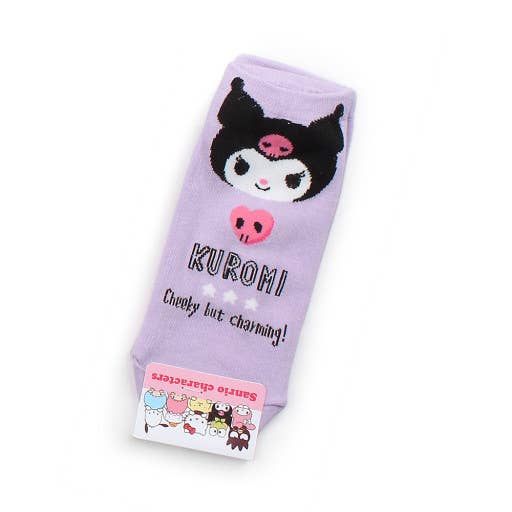 K_Wonderland - Wholesale Socks - Women's - Sanrio Cotton Sneakers Letters Socks- Kuromi Socks