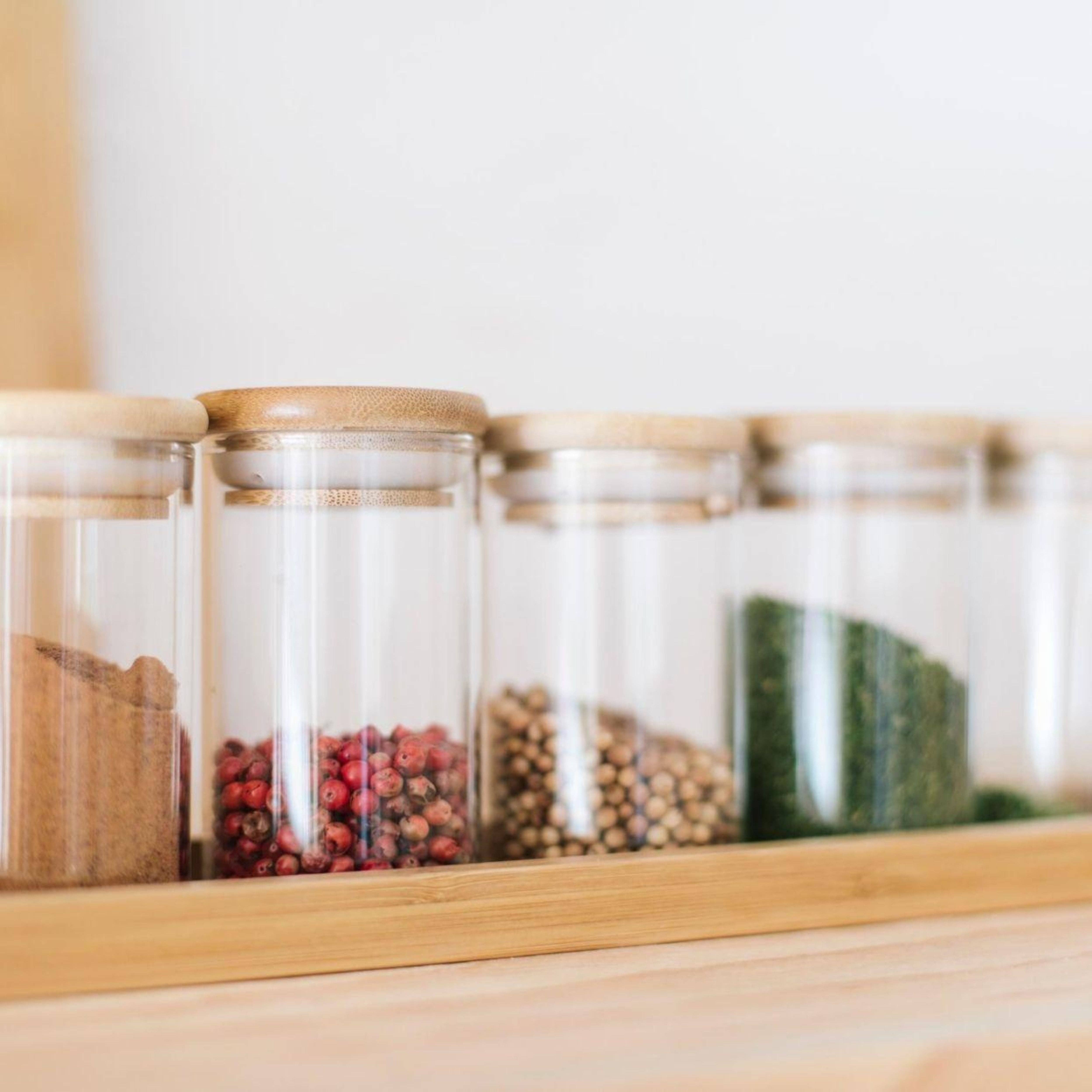 Andrea House - Vendita all'ingrosso Portaspezie - Portaspezie da cucina in bambù0