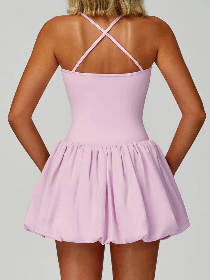 Crave by FW – wholesale Athletic dress – Women′s – Cross Back Tennis Dresses with Short and Pocket24