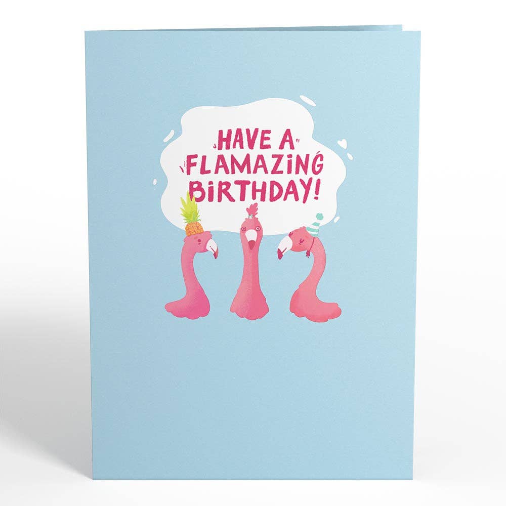 Lovepop Cards - Wholesale Birthday Card - Flamazing Birthday Flamingo 5x7" Card, Birthday Cards3