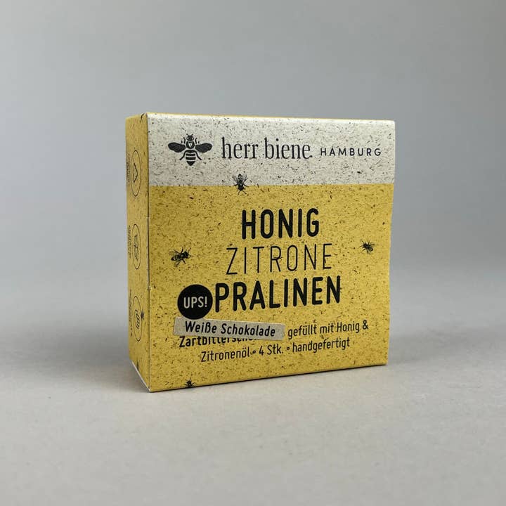herr biene GmbH - Wholesale Chocolate Box - 4 honey pralines in 5 varieties4