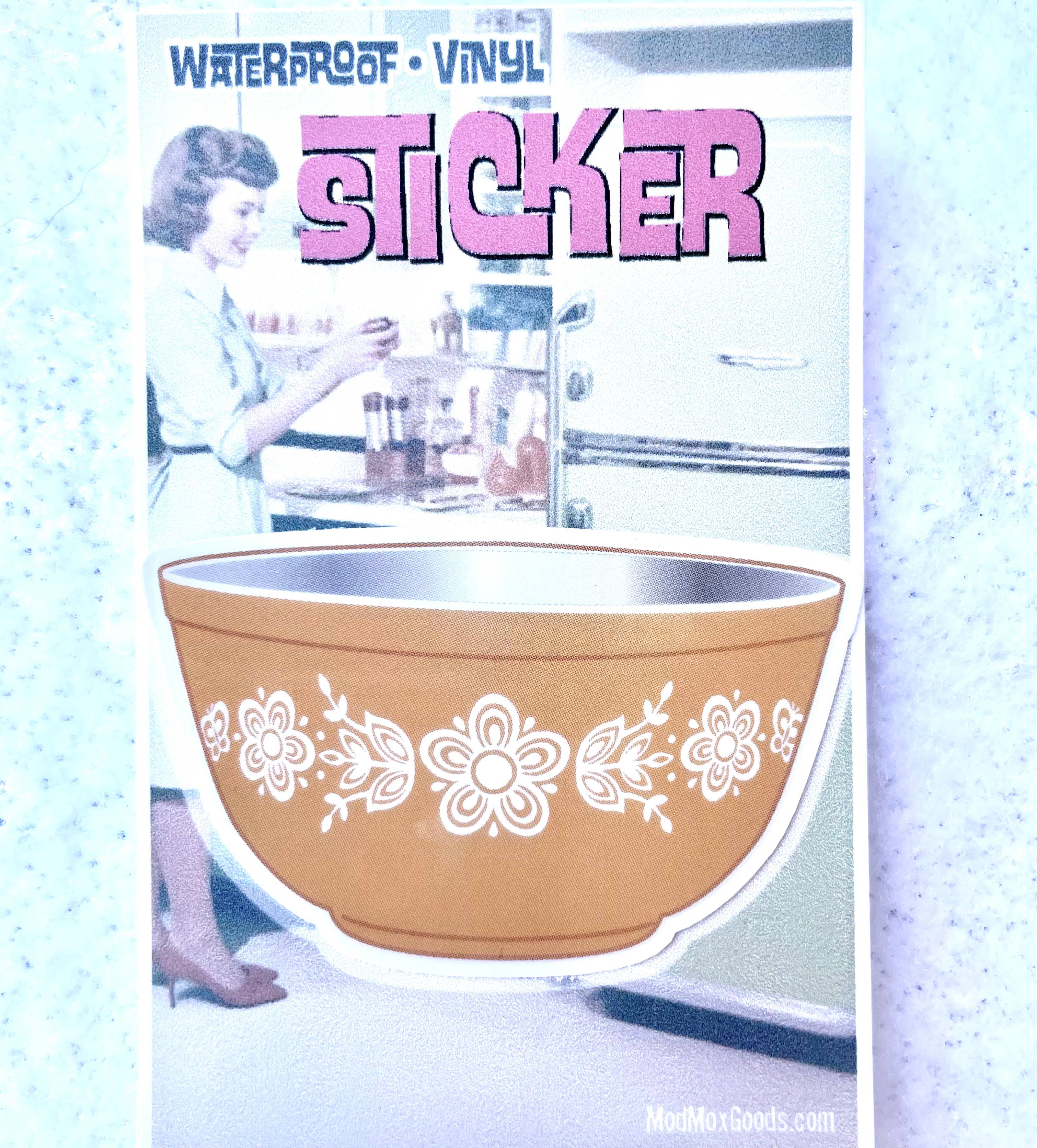 ModMoxGoods - Wholesale Sticker - STICKERS Pyrex Bowl- CHOOSE A LA CARTE
===3