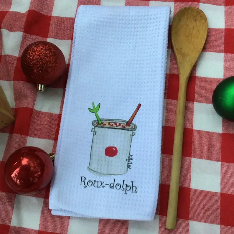Kelly Airhart Studios - Wholesale Tea Towel - Christmas Tea Towel. Roux-Dolph3