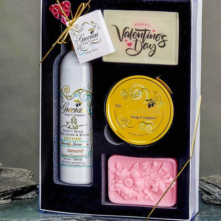 Geschenkset zum Valentinstag #1 für den Großhandel von The Grecian Soap Company