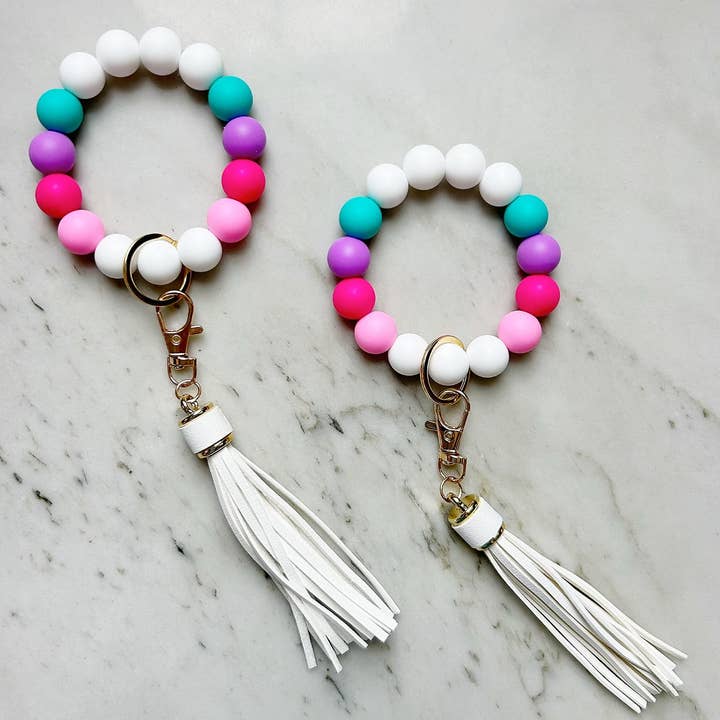 Lanyard Lovebirds - Wholesale Keychain bracelet - Gumdrop Wristband Keychain7