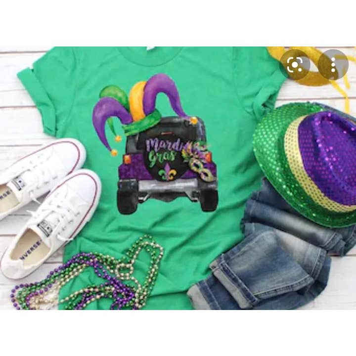 Maglietta Jeep Mardi Gras per la vendita all'ingrosso da parte di Ebony's Tees's and Crafts