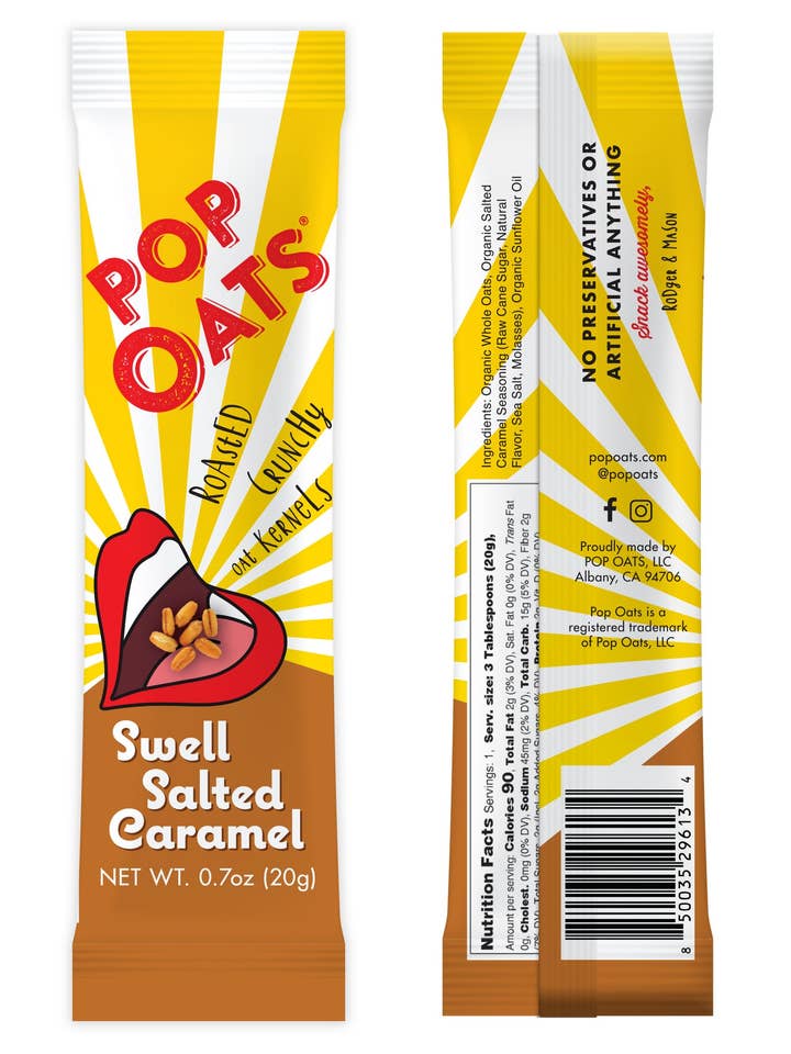 Swell Salted Caramel Pop Oats Snack Box for wholesale by Pop Oats