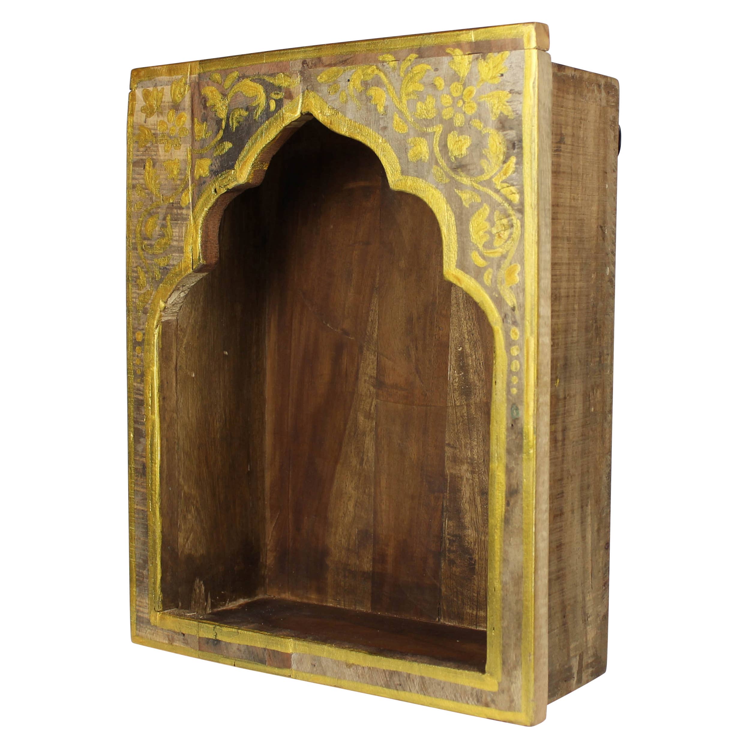 HomArt - Wholesale Display Shelf - Wood Wall Temple1
