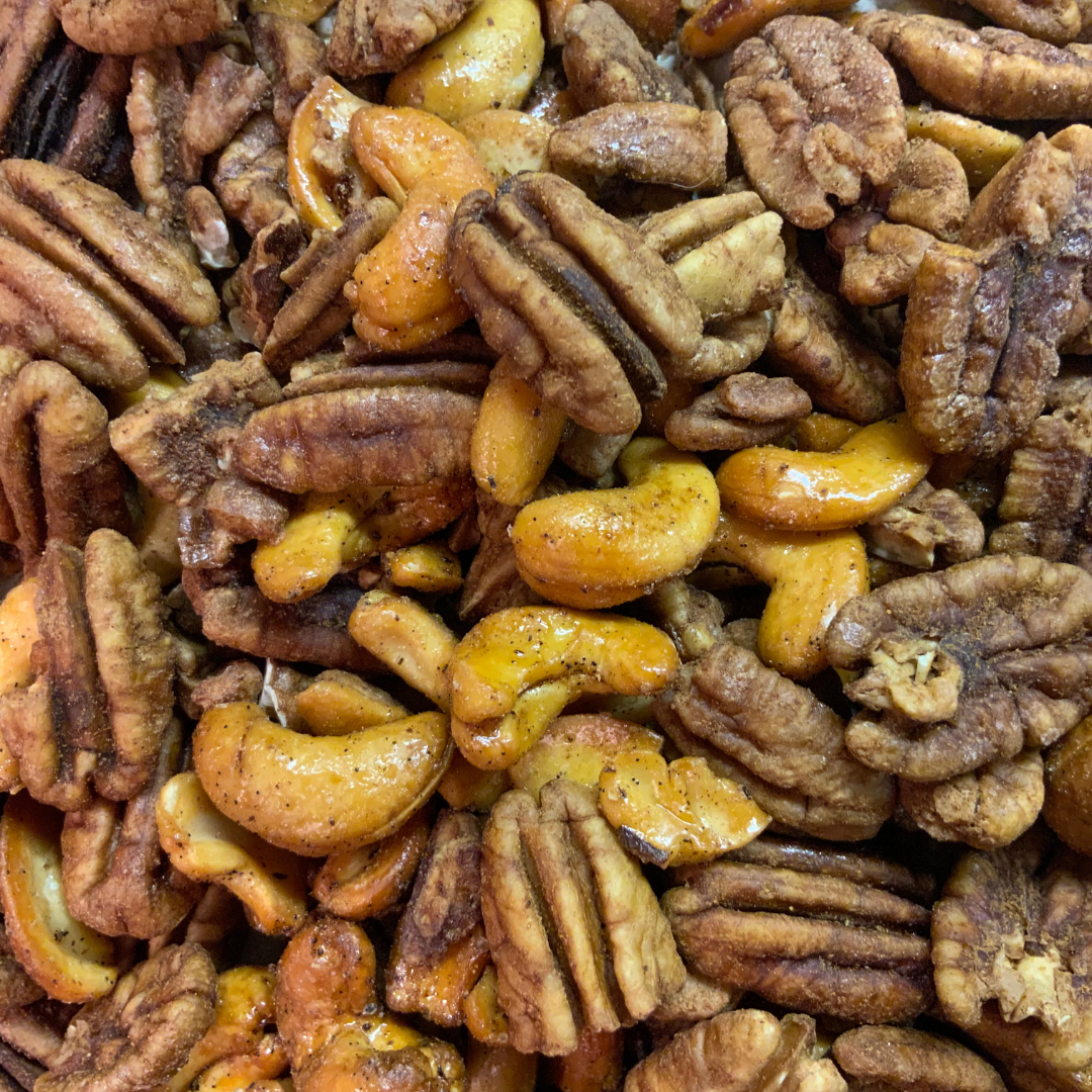 Captain Crazy’s Nuts and Fine Snacks - Wholesale Nuts - JIM BEAM BOURBON Ole Fashn'd Pecan Cashew Mix5