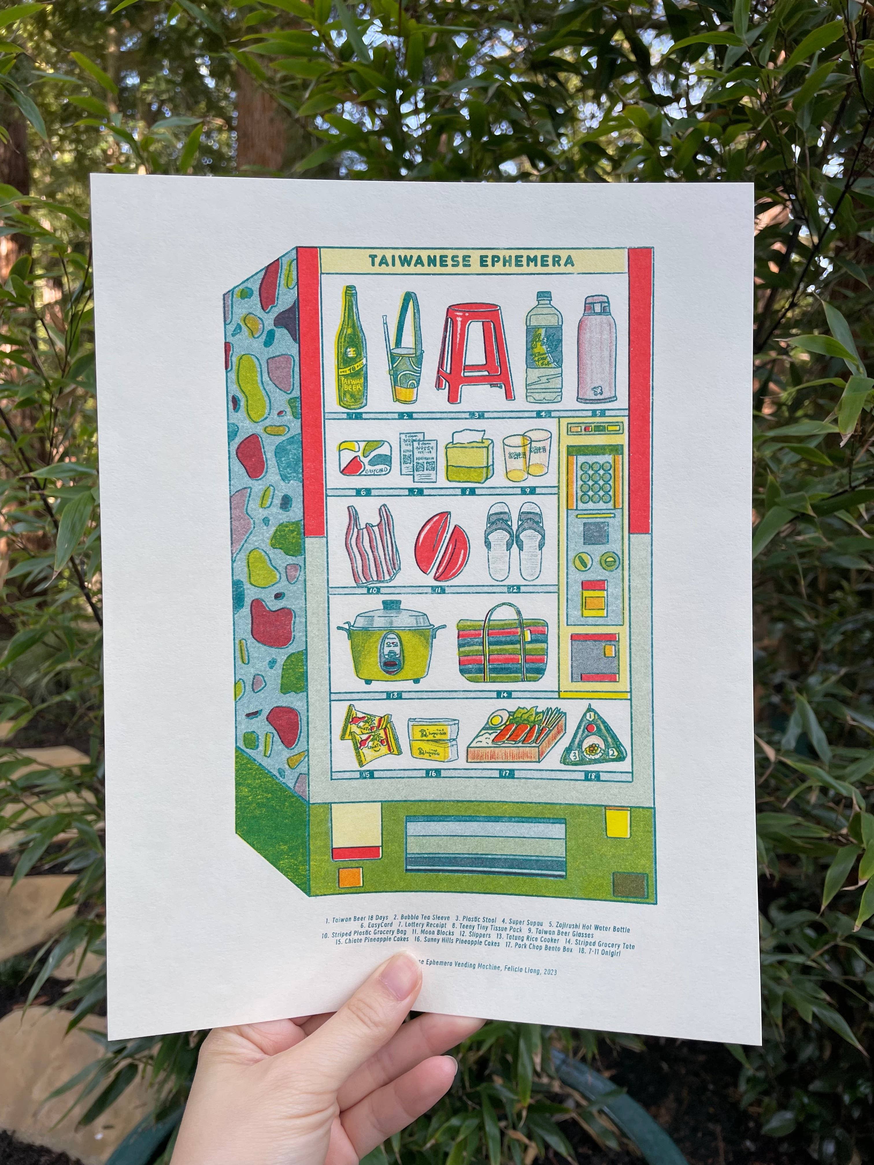 Felicia Liang - Wholesale Art Print - Taiwanese Ephemera Risograph Print0
