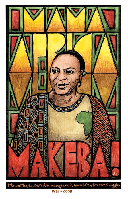 Ricardo Levins Morales Art Studio - Wholesale Poster - Miriam Makeba (Poster)