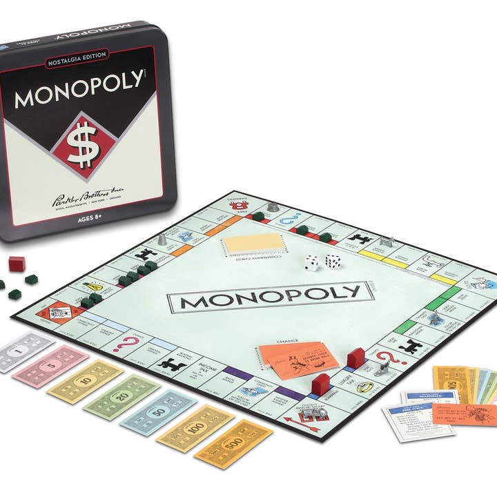 WS Game Company - Venta al por mayor Juegos de mesa - lata Monopoly Nostalgia