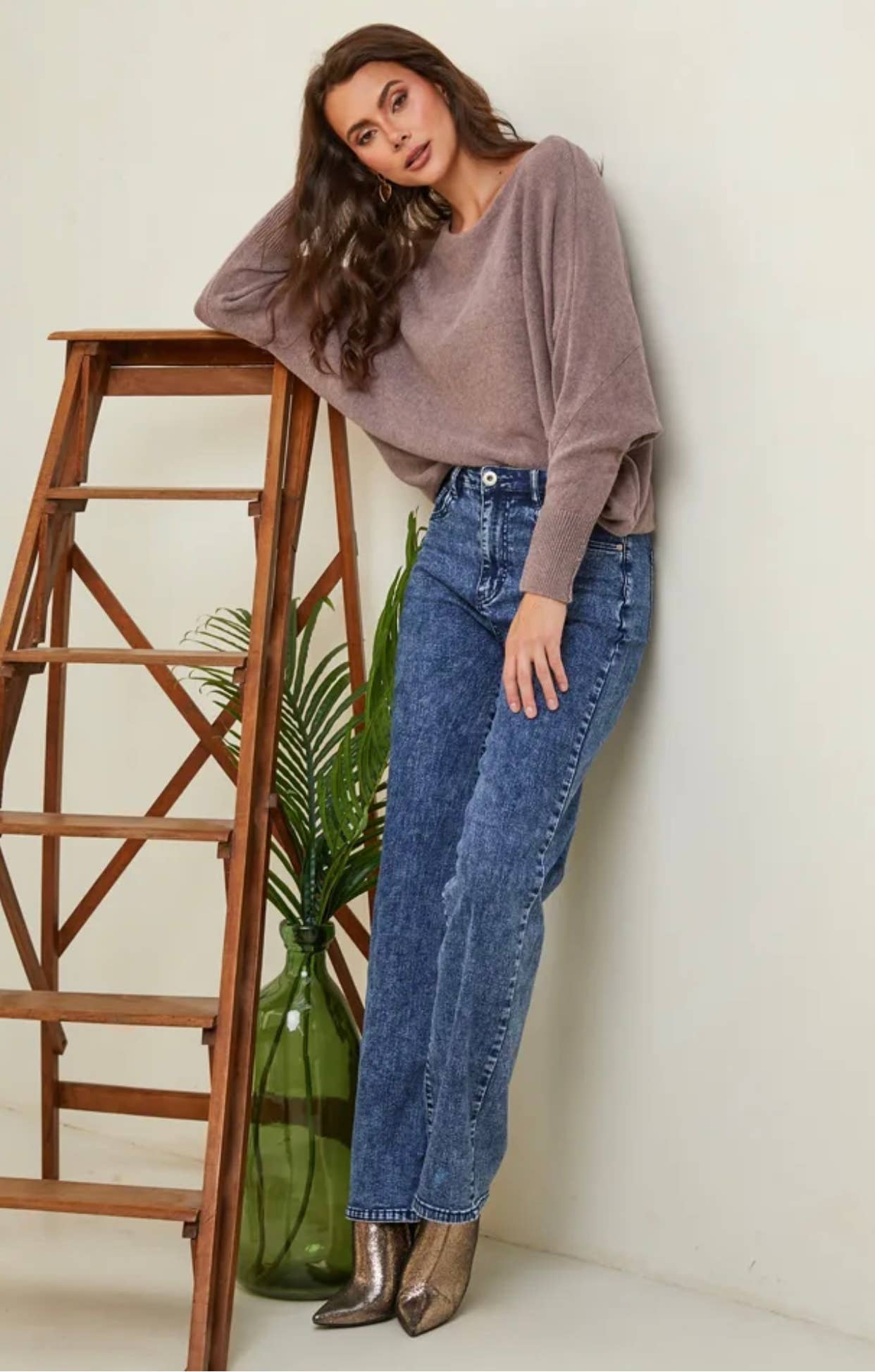 LÉA & LUC - Vendita all'ingrosso Maglione tricot - Donna - Maglione con maniche a pipistrello REF. 009968