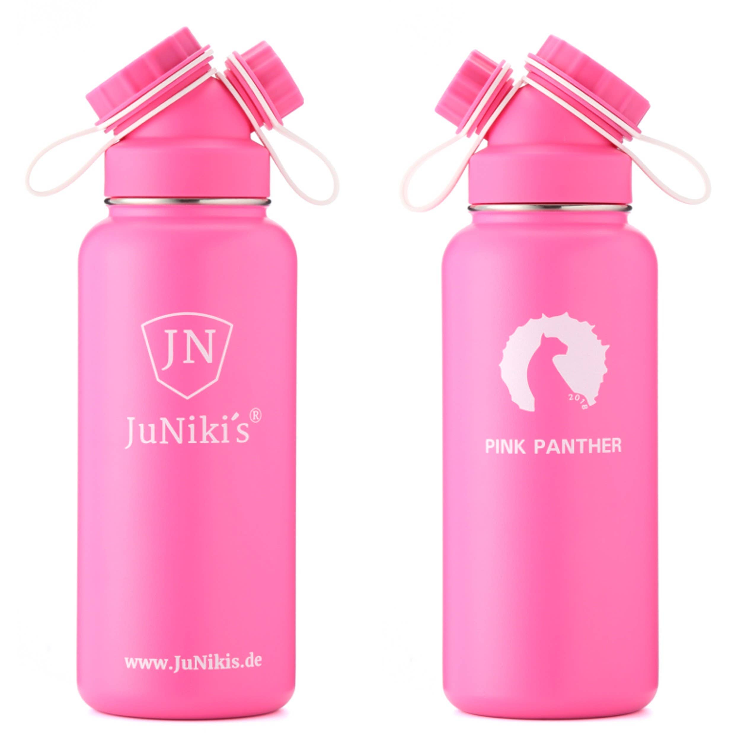JN JuNiki´s - Venta al por mayor Botellas de agua - Botella para beber exclusiva Pantera Rosa Juniki's®1