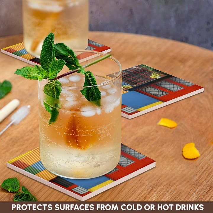 3dRose - Wholesale Coasters - 3dRose, Caminito, La Boca, Buenos Aires, Argentina - SA01 SWS0006 - Stuart Westmorland, Coaster2