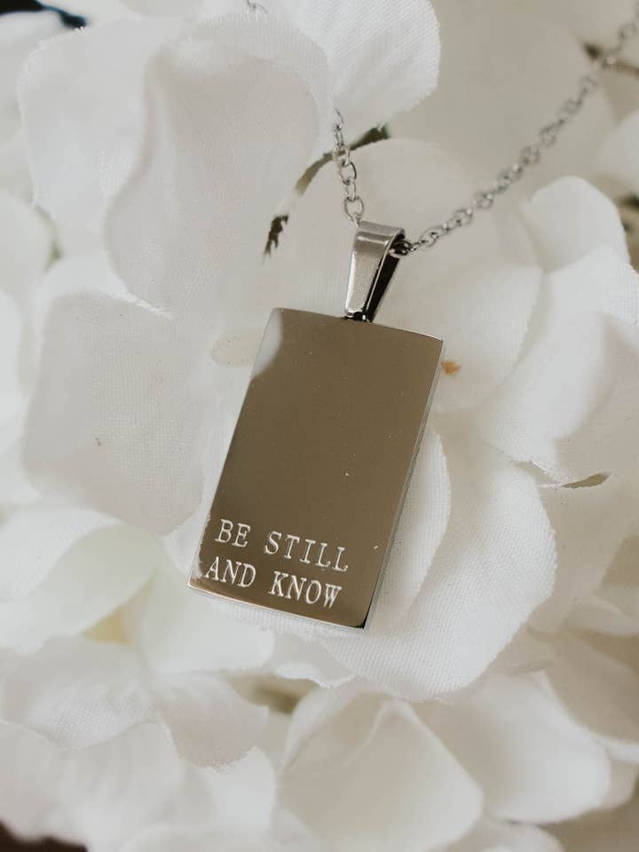 Necklace: Be Still and Know for wholesale by Jenessa Wait