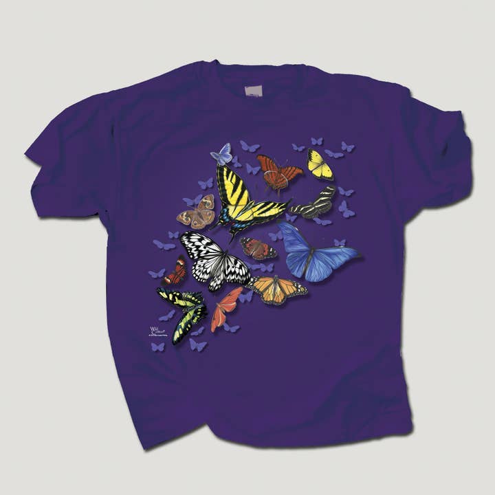 Butterfly Wonder Jugend-T-Shirt aus 100% HW-Baumwolle für den Großhandel von Atlas Screen Printing